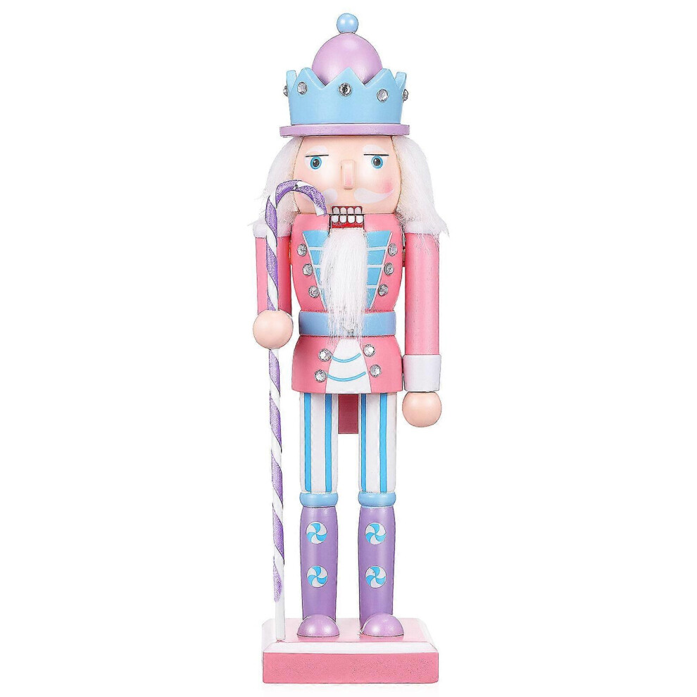 Kricely (As Show, One Size) Soldier Nutcracker Nutcracker Christmas Decoration Figure Wooden Desktop Nutcracker