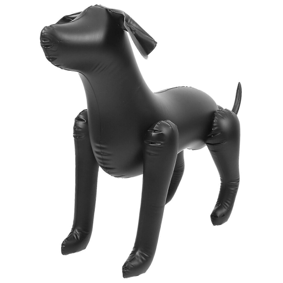 Kricely (, One Size) Dog Mannequin Standing Model Inflatable Dog Display Stand For Dog Clothing Pet Shop Black