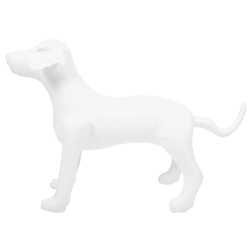 Kricely (, One Size) Dog Mannequin Standing Model Inflatable Dog Display Stand For Dog Clothing Pet Shop White