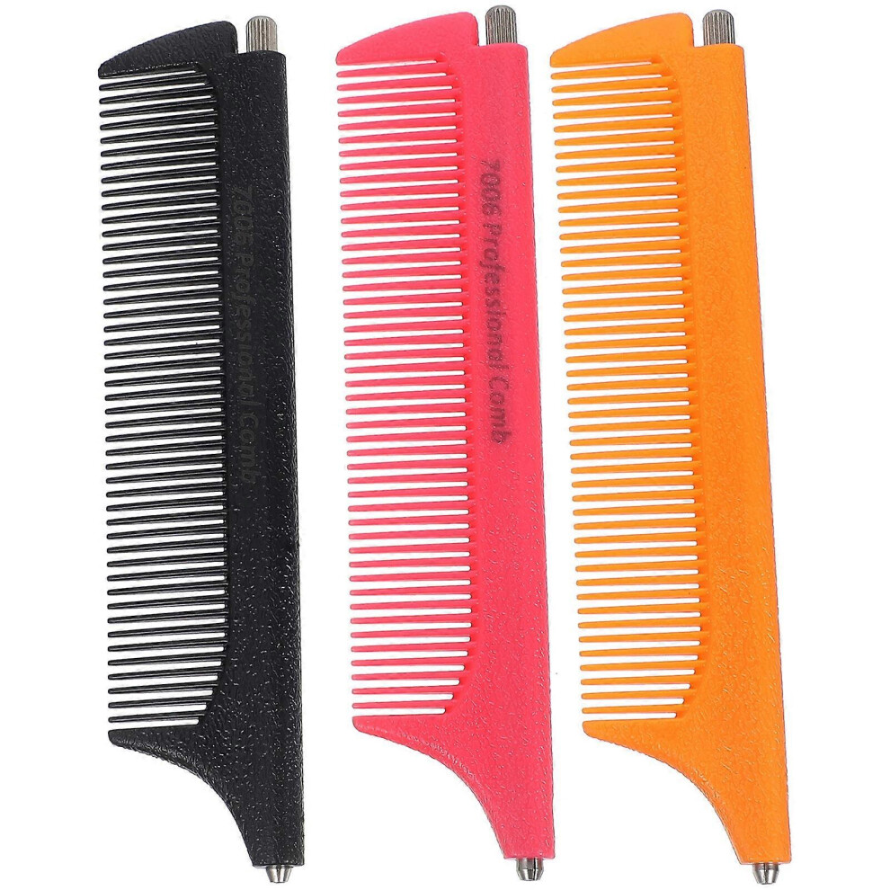 Kricely Unisex (As Show, One Size) 3Pcs Stretch Pointed Tail Combs For Home Salon Hairdressing Rake Comb For Home Salon