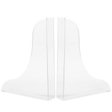 (As Shown, One size) 2pcs Shower Splash Guards Clear Wash Basin Splash Guards Bathtub Splash Guards