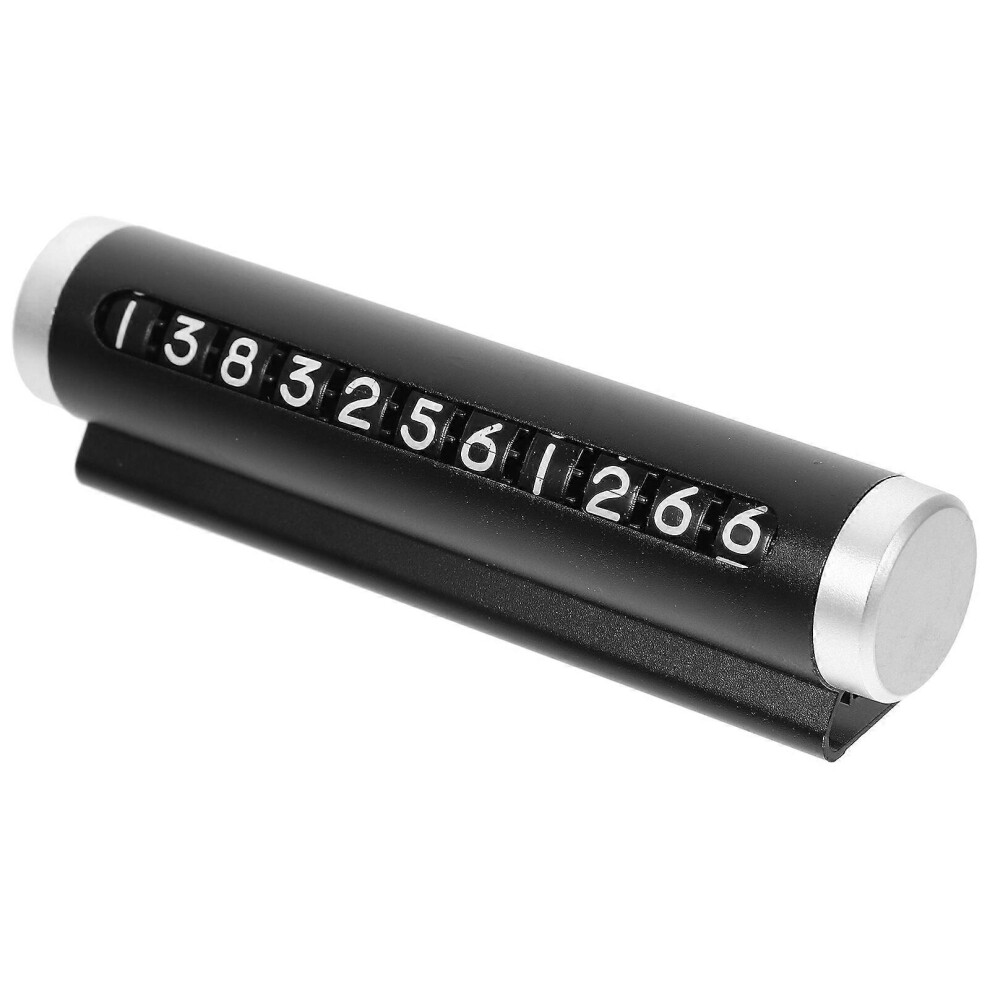 Kricely (, One Size) Car Temporary Parking Card Phone Number Plate Dashboard Parking Number Plate Black