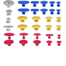 (As show, One size) Paintless Dent Removal Puller Tabs Dent Repairs Tools Set Aluminium Tabs And Hot Glue Sticks For Car Body Dent Remover Kits 32pcs