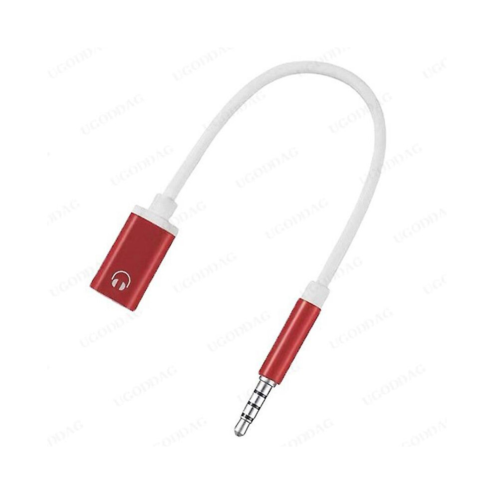 (Red, One size) 3.5mm Male to Type-c Female Headphone Converter Flat to Round Analog Laptop-image-OPC-PG86JX5-NEW