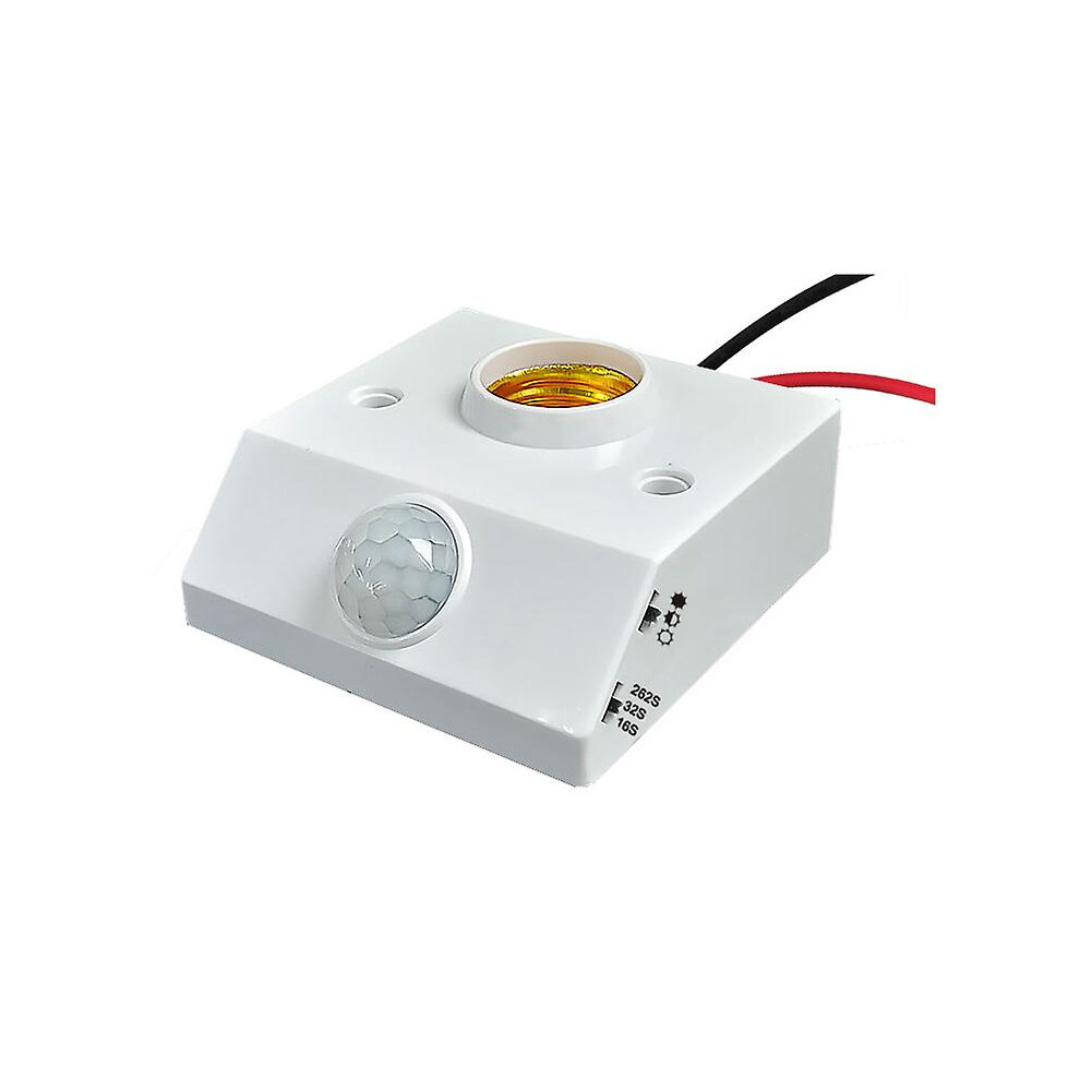 (As show, One size) AC85-265V Automatic Human Body Infrared IR Sensor Lamp Holder LED Bulb Light E27-image-OPC-PG86K78-NEW