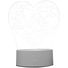(As show, One size) 3 D Girls Night Light Night Lights Girls Valentines Day Night Lights Nightlights Adults Nightlights Children Night Lights