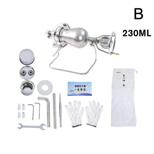 (230ml) Thickened Popcorn Maker Hand-cranked Cannon Puffing Machine Gourd Type