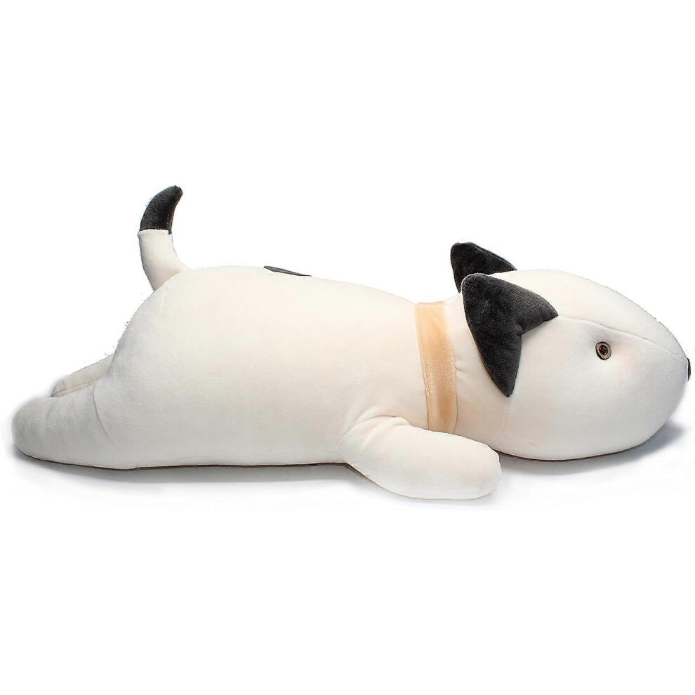 Konhill (As Show, One Size) Bull Terrier Dog Big Hugging Pillow Soft Plush Toy Stuffed Animals 21" White