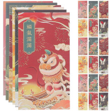 (As show, One size) 24 Pcs Chinese Gift Lunar New Year Envelopes New Year Gift Wrap Bag Chinese New Year Envelope