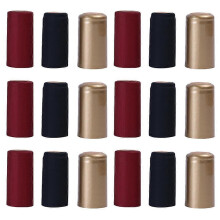 (As show, One size) 150 Pcs Vino Wine Bottle Shrink Film Shrinkable Bottle Wrap Wine Bottle Plastic Cap Wine Bottle Accessories Wine Cellar Cap