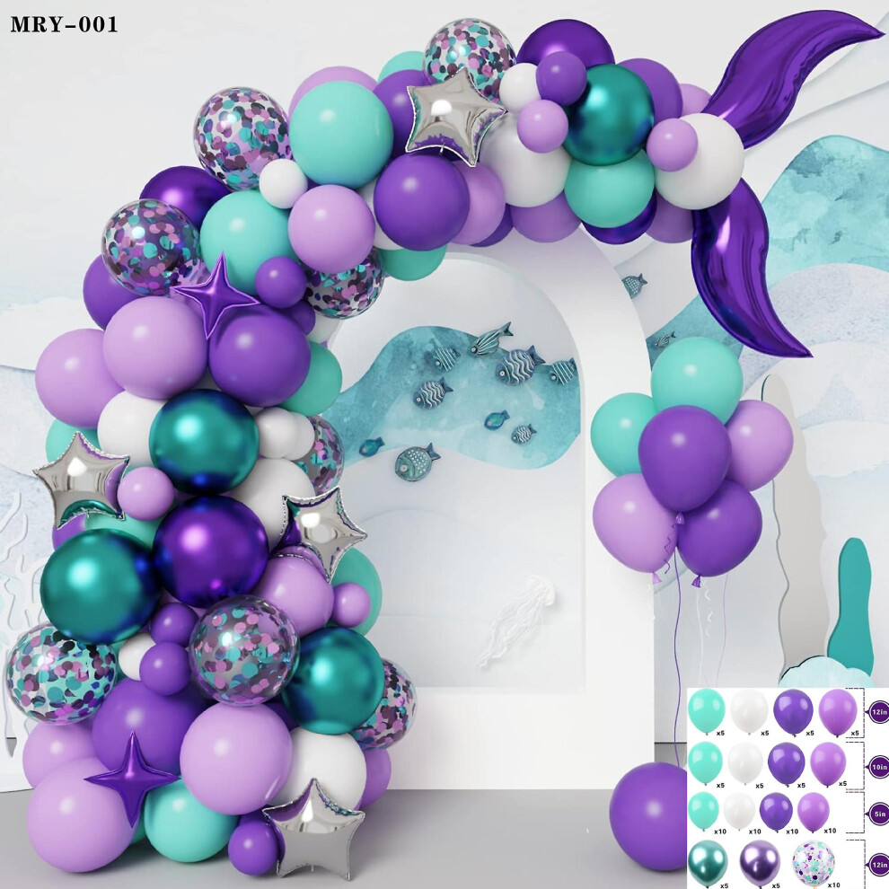 Konhill (As Show, One Size) Pink Purple Balloon Arch Kit, Unicorn Balloon Arch Kit, Unicorn Balloons Unicorn Theme Party Decorations, Unicorn Balloon Garland Pink,Purple