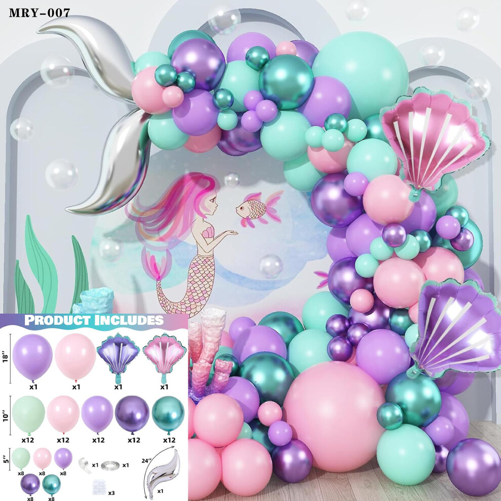 Konhill (As Show, One Size) Pink Purple Balloon Arch Kit, Unicorn Balloon Arch Kit, Unicorn Balloons Unicorn Theme Party Decorations, Unicorn Balloon Garland Pink,Purple