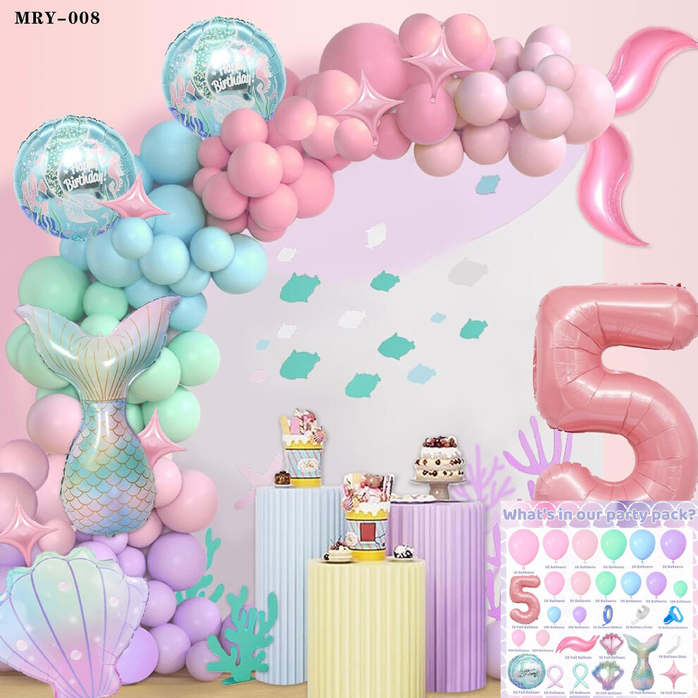 Konhill (As Show, One Size) Pink Purple Balloon Arch Kit, Unicorn Balloon Arch Kit, Unicorn Balloons Unicorn Theme Party Decorations, Unicorn Balloon Garland Pink,Purple