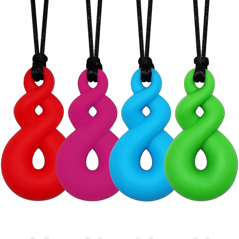 Konhill (As Show, One Size) Chew Necklaces For Sensory Kids, Sensory Chew Necklaces For Boys And Girls With Autism, Adhd, Spd, Chewing Or Special Needs, Silic