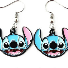 (As show, One size) Stich Earrings Ohana Means Family Anime Cartoon Earrings For Boys Girls And Women