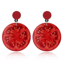 (As show, One size) Lemon Acrylic Dangle Earrings Fruit Earrings For Women Girls