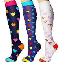 (As show, One size) Compression Socks For Women& Men circulation,Socks-Best for Running,Sports,Hiking,Flight travel,Pregnancy