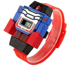(As show, One size) Boys Girls Children Kids Digital Watch Transformers Bumblebee Cartoon Wristwatch Watch for Kids - Kids Gifts