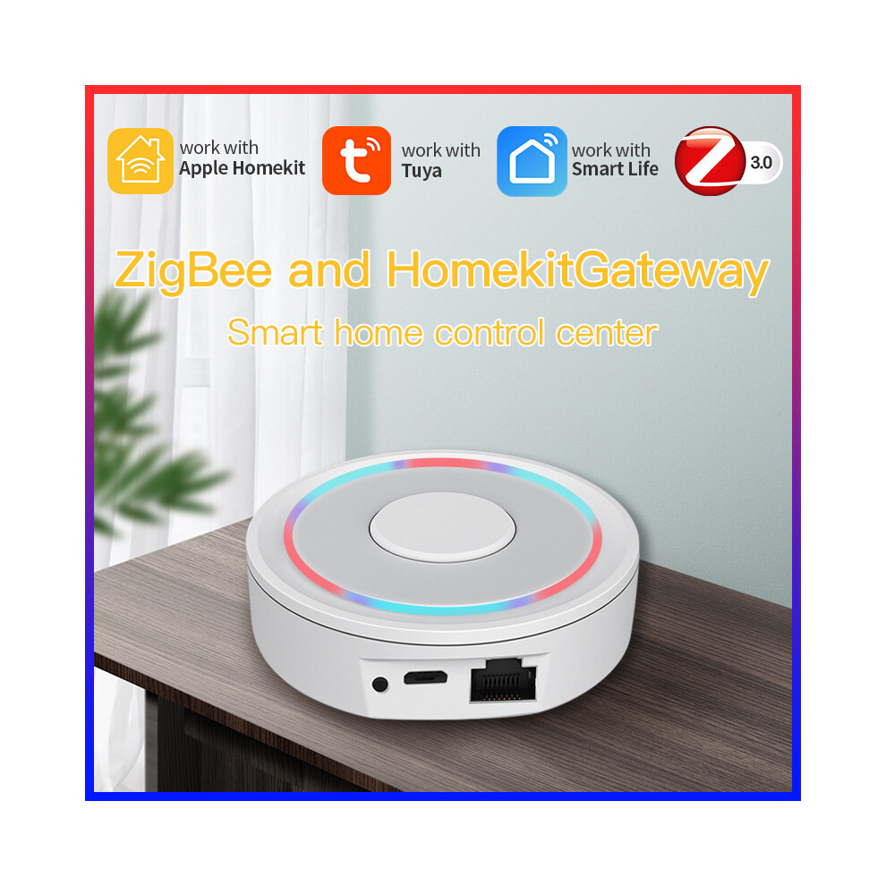 (Wired zigbee gateway HomeKit) 2025 new Apple HomeKit dual-mode wired graffiti zigbee gateway smart home product remote control system-image-OPC-PG87BKH-NEW