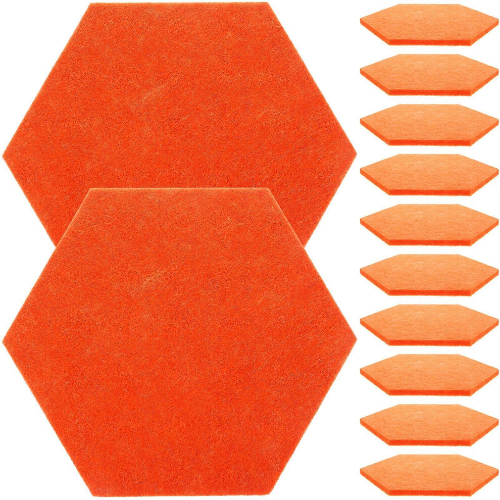 Kricely Orange (, One Size) 12Pcs Felt Bulletin Boards Wall Felt Mats Creative Soundproofing Felt Message Boards