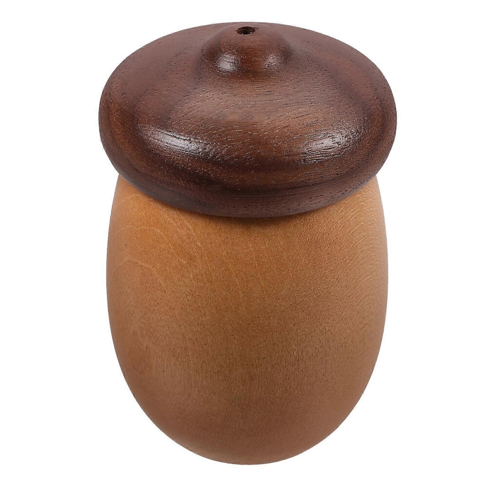 Kricely (As Show, One Size) Mushroom Toothpicks Container Acorn Shaped Toothpicks Holder Wood Toothpicks Organizer