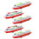 (As show, One size) 5Pcs Cruise Ship Model Pull Back Ship Toy Pull-back Steamship Gliding Toys (Random Style) 3
