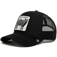 (Black Goat, One size) Unisex Mesh Baseball Cap Fashion Summer Sun Visor Hat Snapback Trucker Hats