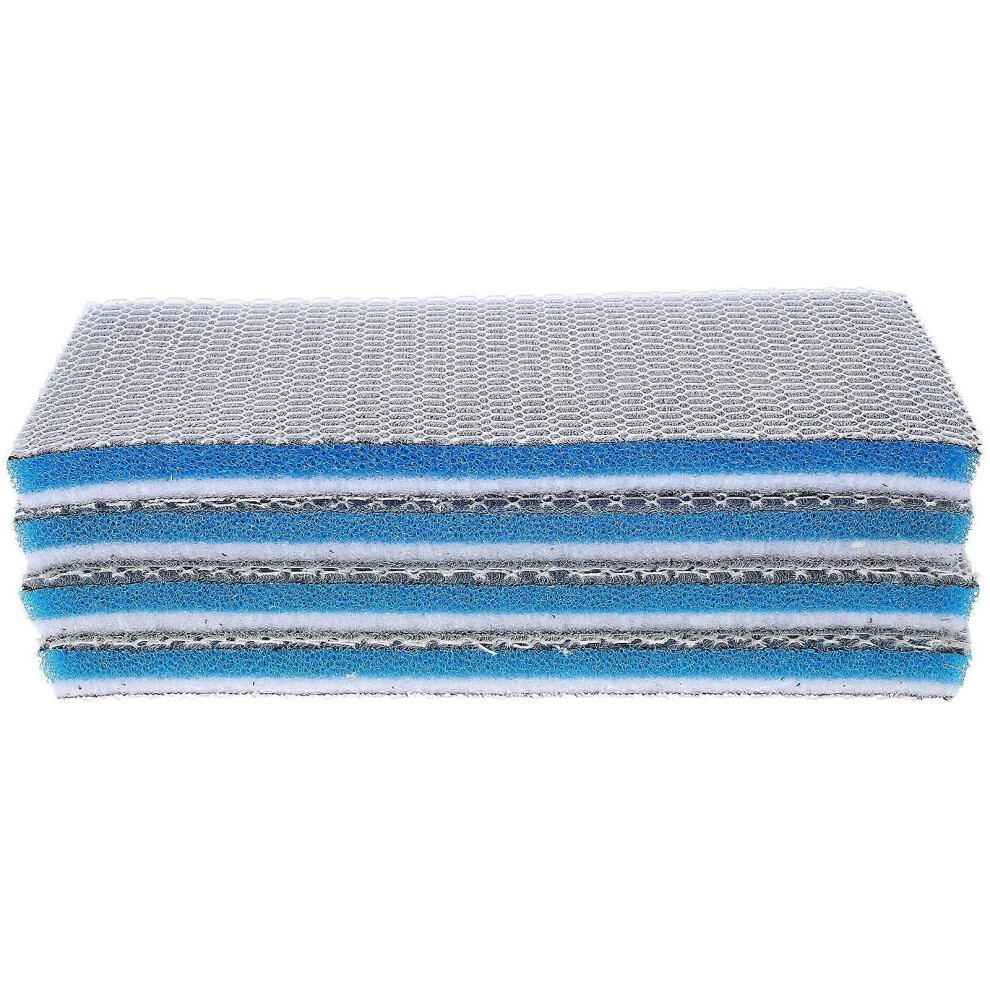 Kricely (25.40X11.30x1.60cm, One Size) 4Pcs Absorbent Filter Sponge Fish Tanks Filter Sponge Polyester Fish Tank Filter Aquarium Accessory Size L