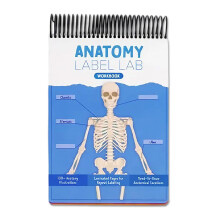 Anatomy Label Lab Workbook: 100 Full-Color Dry-Erase Pages with Human Anatomy Illustrations, Terms & Labels