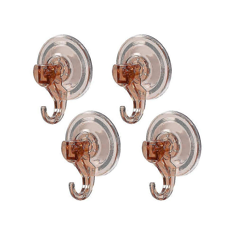 (As show, One size) Hairdryer Holder Set Of 4 Wall Suction Cup Hooks, Load 3kg Transparent, Plastic Suction Cup Kitchen/Bathroom/Office: Towel Holder-image-OPC-PG87K76-NEW