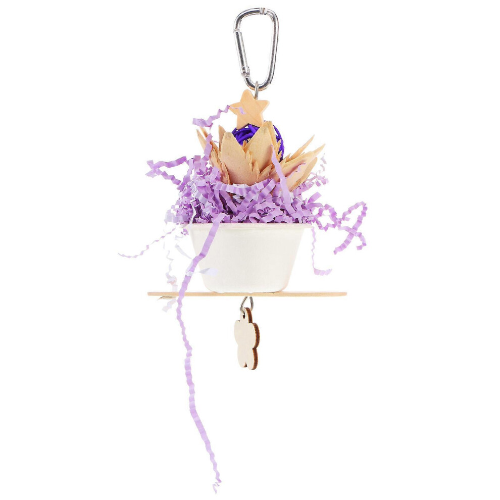Kricely Yellow (, One Size) Bird Shredding Toy Parrots Chew Toy Hanging Toy Bird Cage Accessory Shredding Toy For Parrot
