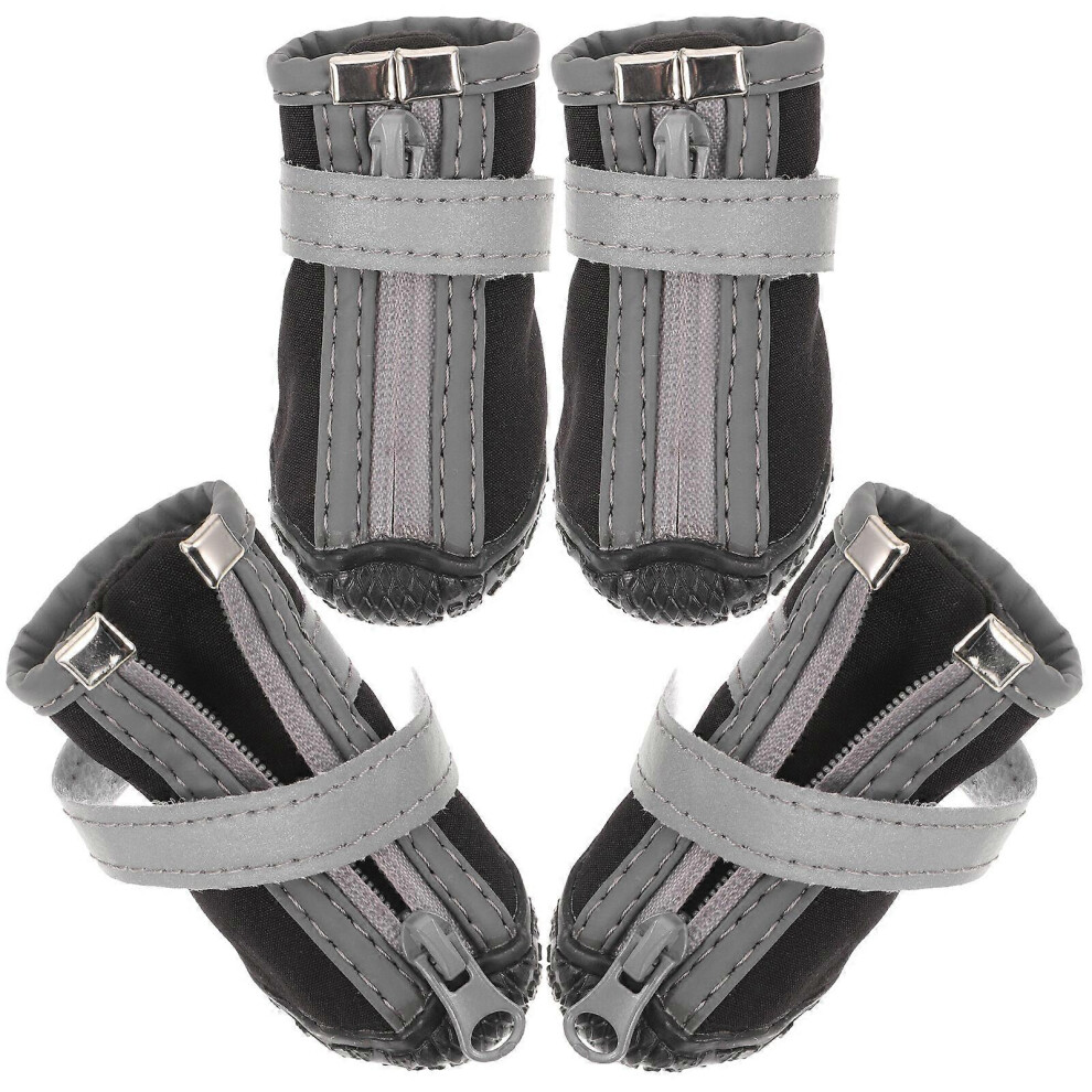 Kricely (6.50X5.00x3.80cm, One Size) 4Pcs Dog Shoes Breathable Small Dogs Boots Waterproof Dog Booties Paw Protectors Size 3
