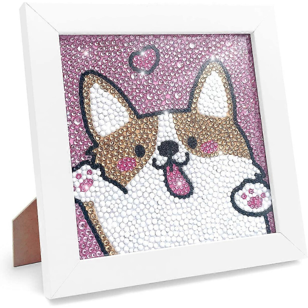 Konhill (As Show, One Size) Diamond Painting Diy Kit With Frame, Painting By Number Kits Parent-Child Family Activities, Mosaic Art And Crafts Gift For Kids A