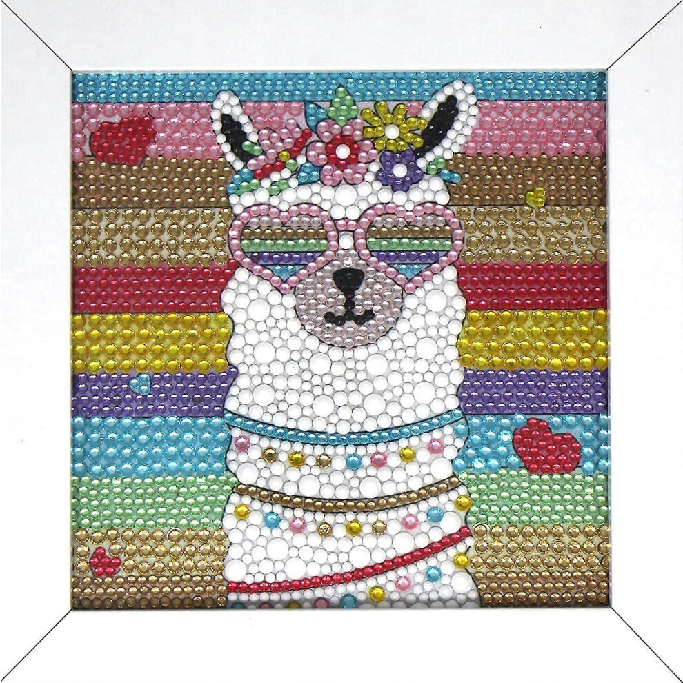 (As show, One size) 5d Diamond Painting for Kids Suitable for Ages 6-12 Diamond Art and Crafts Creative Gift (Alpaca)-image-OPC-PG87KQ6-NEW