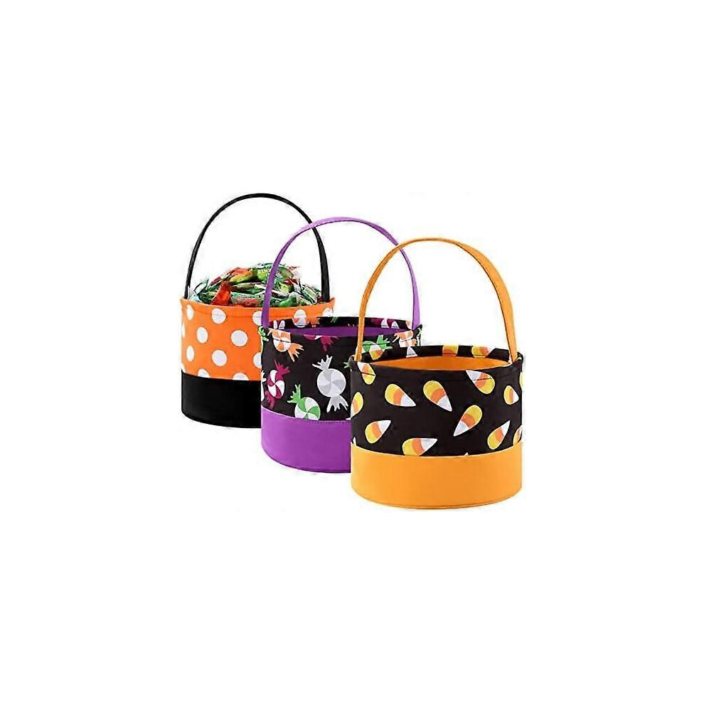 Konhill (As Show, One Size) Halloween Trick Or Treat Bags - Party Favor Supplies (Candy-3)