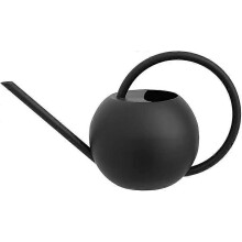 (As show, One size) Watering can Stainless steel watering can black for house and garden plants 300ML
