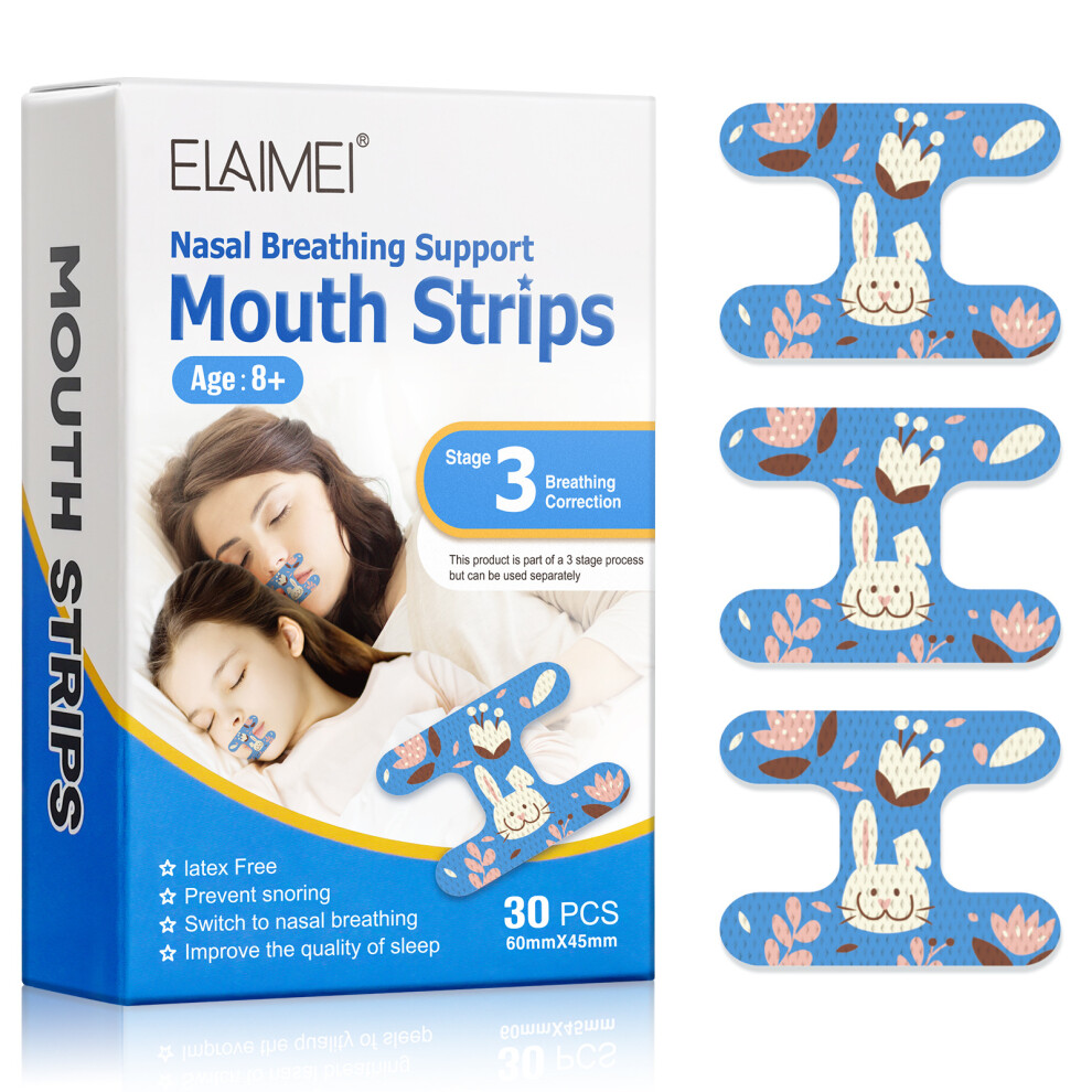 Bghone Blue ((Stage 3) ) Universal Lips For Children And Adults To Close, Breathe And Noring, Open Mouth And Sleep Correction Patch