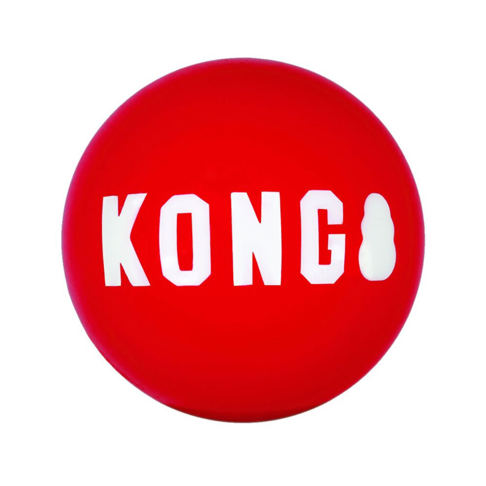 Kong (L, ) Signature Dog Ball (Pack Of 2) Red