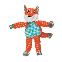 KONG Floppy Knots Fox Dog Squeak Toy