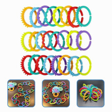 (73,9900)Babyspeelgoed voor baby's, kinderwagen, hangend babybedje, speelgoed, schakels, bed, kunststof verbindingsringen,