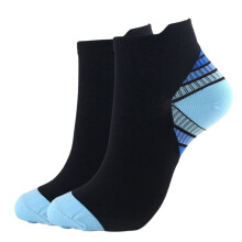 (Blauw, S/M) 2 paar damessokken, heren sportsokken, compressiesokken