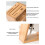 Bamboo rest Solid wood inclined kitchen rest Hollow ventilation kitchen supplies functional bamboo shelf 5