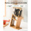 Bamboo rest Solid wood inclined kitchen rest Hollow ventilation kitchen supplies functional bamboo shelf 1