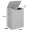 Gr8 Home Grey Double Laundry Seperation Hamper Bin Large Clothes Washing Basket 7