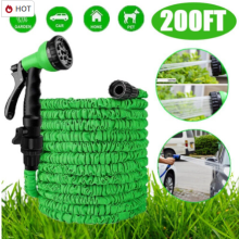 200FT Expandable Garden Hose Pipe Spray Gun Flexible Expanding Pipes