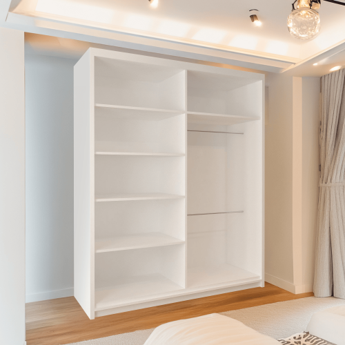 (White/Votan, 150cm)Oakland Sliding Wardrobe 2