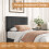Vesgantti (Dark Grey, Single - 90x190) Bed Frame with Adjustable Headboard Wooden Slats 6