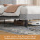 Vesgantti (Light Grey, Double - 135x190) Bed Frame with Adjustable Headboard Wooden Slats 9