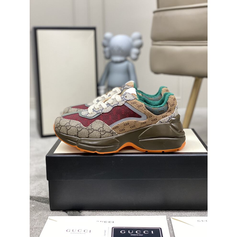 (EUR41/255mm) Gucci Height Increasing Thick Sole Dad Shoes