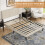 Vesgantti (Beige, Single - 90x190) Bed Frame with Adjustable Headboard Wooden Slats 5